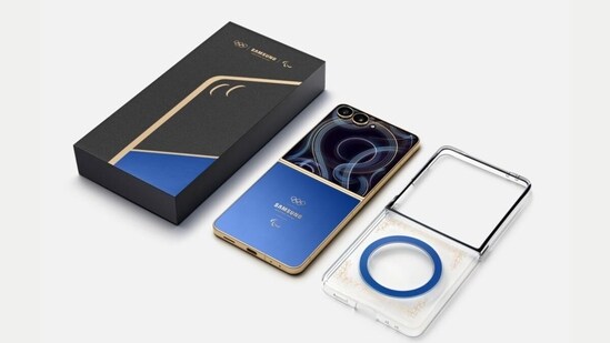 Samsung has launched a special Galaxy Z Flip7 smartphone for athletes competing at Milano Cortina 2026. (Samsung)