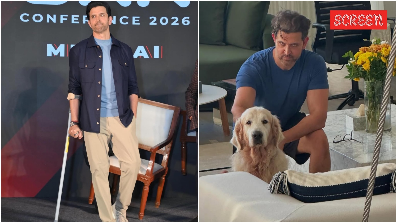 Hrithik Roshan explains why he is using crutches: ‘My knee mysteriously took 2 days off; my body has its on/off switches’