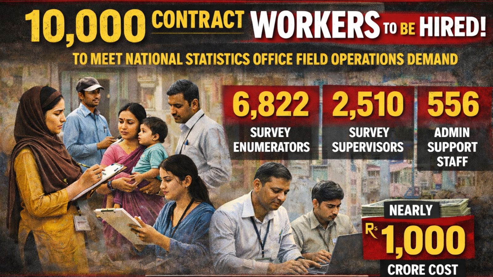 MoSPI looking to hire almost 10,000 contract staff as data collection work piles up