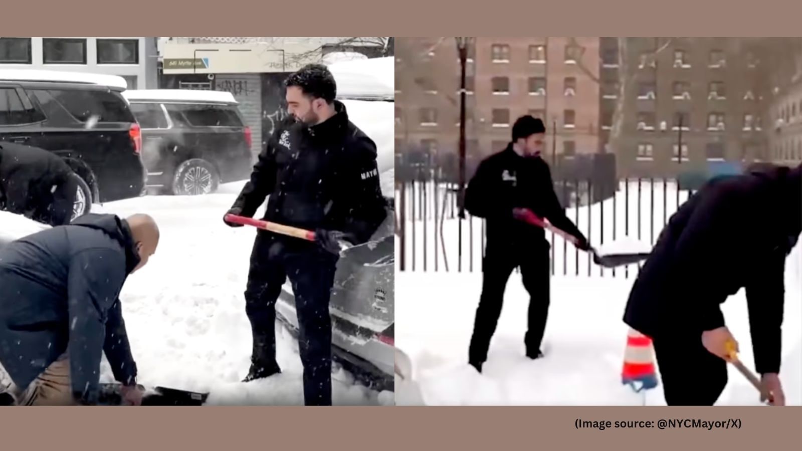 Watch: Zohran Mamdani shovels snow, helps dig out stranded cars amid record snowstorm in New York City