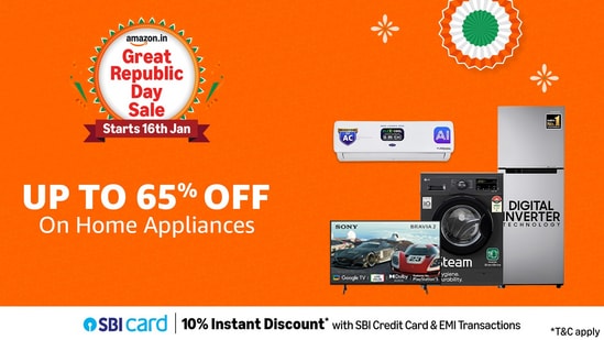 Amazing deals on large appliances in Amazon Great Republic Day sale: Up to 65% off on refrigerators, washing machines