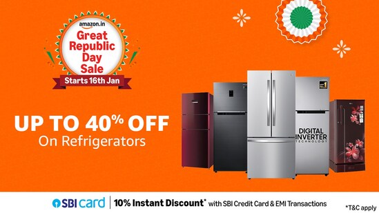 Looking to upgrade? Up to 40% off on 5 star rated refrigerators worth buying this Amazon Great Republic Day Sale