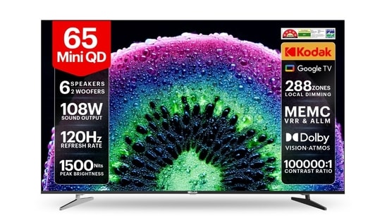Kodak launches 65-inch Mini LED 4K smart TV in India with six speakers at Rs&hellip;