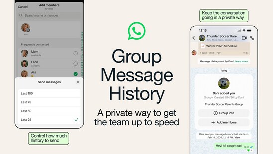 WhatsApp update ends &lsquo;What did I miss?&rsquo; in group conversations for new group members