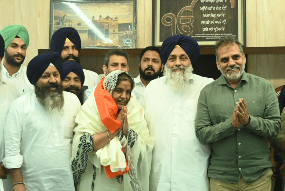 ਪਰਮਜੀਤ ਕੌਰ ਲਾਂਡਰਾ ਮੁੜ ਅਕਾਲੀ ਦਲ ’ਚ ਸ਼ਾਮਿਲ