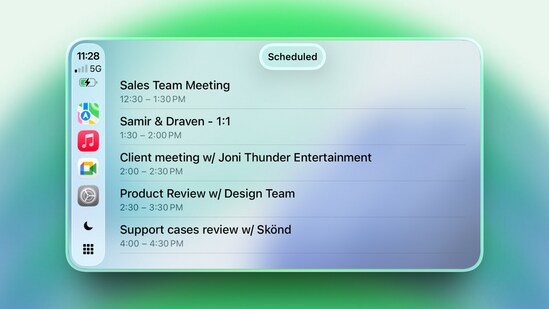 Google Meet brings hands-free meetings to Apple CarPlay. (Google)